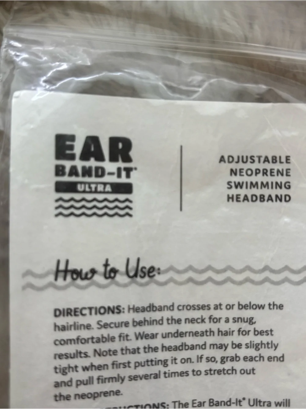 Ear Band-It Ultra Swimming Headband for Kids Ages 8-Adult